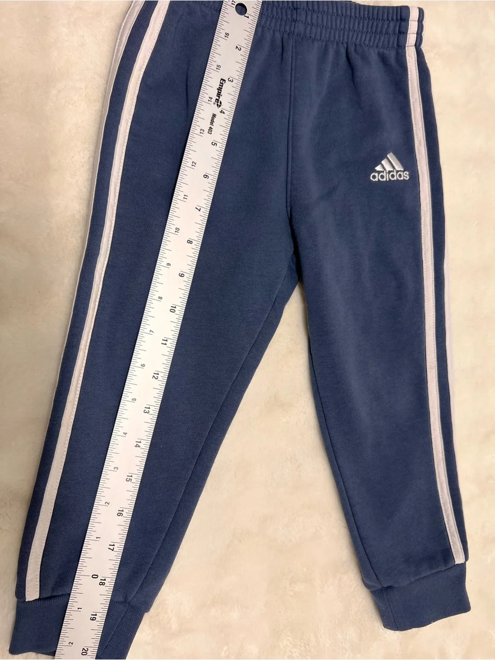 Adidas Gray-Blue color Kids Hoodie & Sweatpants Matching Set